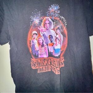 Stranger Things Black Graphic Tee